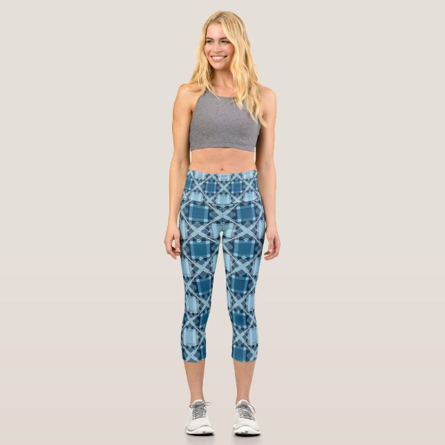 Personalized Custom High Waisted Yoga Capris (Front)