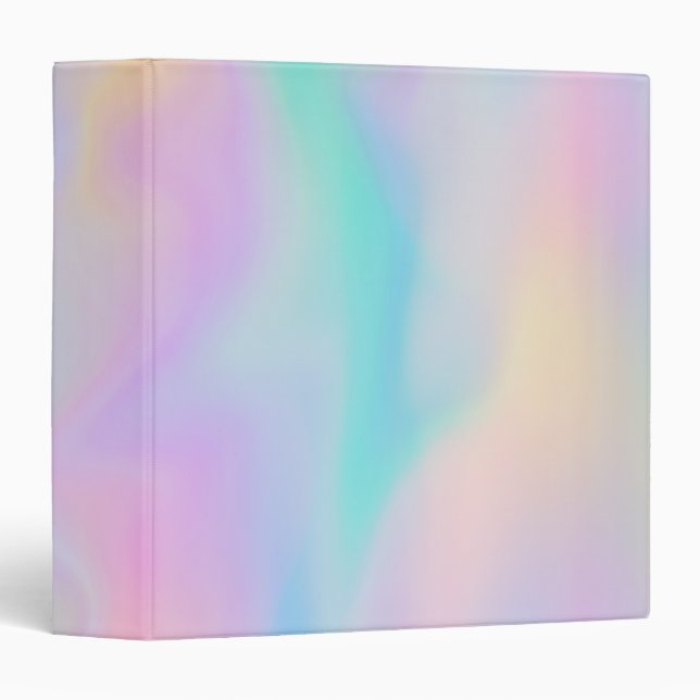 Personalized Custom Holographic 3 Ring Binder (Front/Spine)