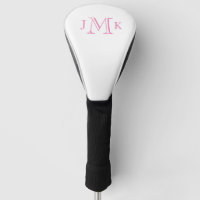 Personalized Custom Hot Pink Monogram Driver