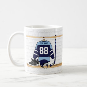 Personalized Custom Ice Hockey Jersey Coffee Mug