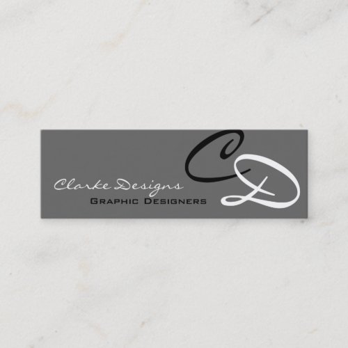 Personalized Custom Initials Business Card