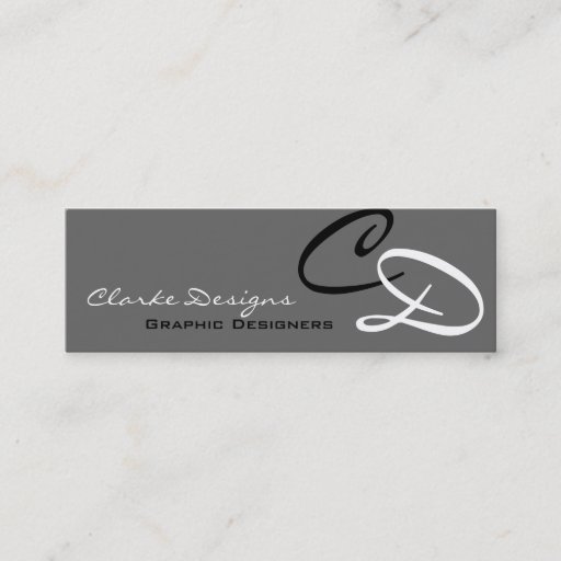 Customizable Personalized Custom Initials Business Card