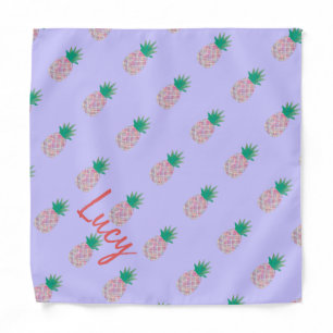 Personalized Custom Kids Bandana with Pineapples