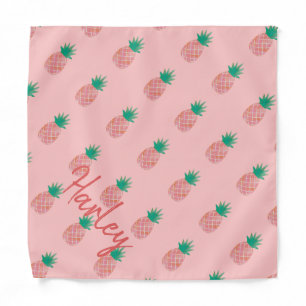 Personalized Custom Kids Bandana with Pineapples