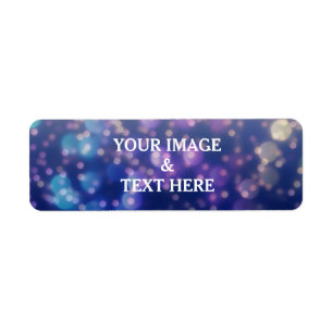Personalized Custom Label Gold Glitter 