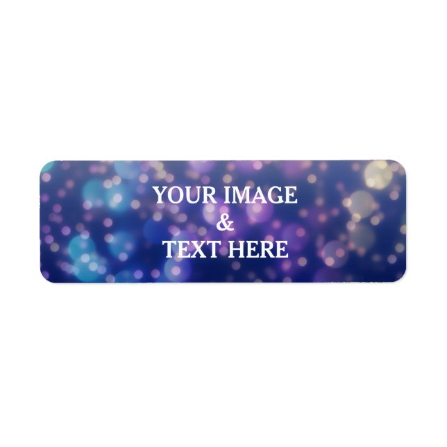 Personalized Custom Label Gold Glitter  (Front)