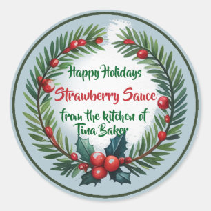 Personalized Custom Labels Holiday Festive