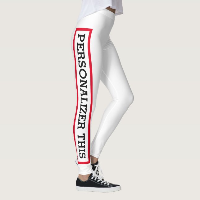 Personalized custom leggings with your phrase (Right)