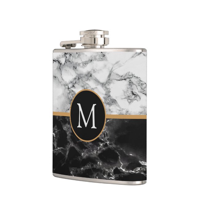 Personalized Custom Letter Flask (Left)