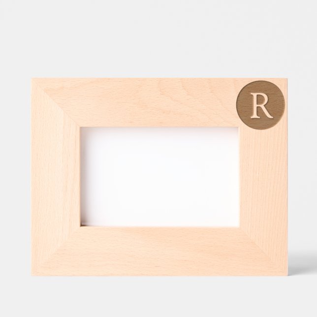 Personalized Custom Letter Monogram Etched Frames (Front)