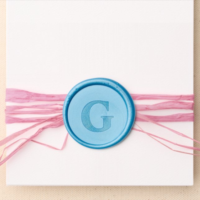 Personalized Custom Letter Wax Seal Template Sticker (Front)