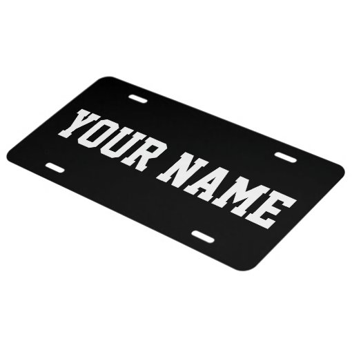 Personalized Custom License Plate Aluminum Zazzle