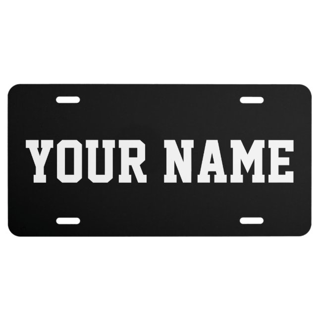 Personalized Custom License Plate Aluminum (Front)