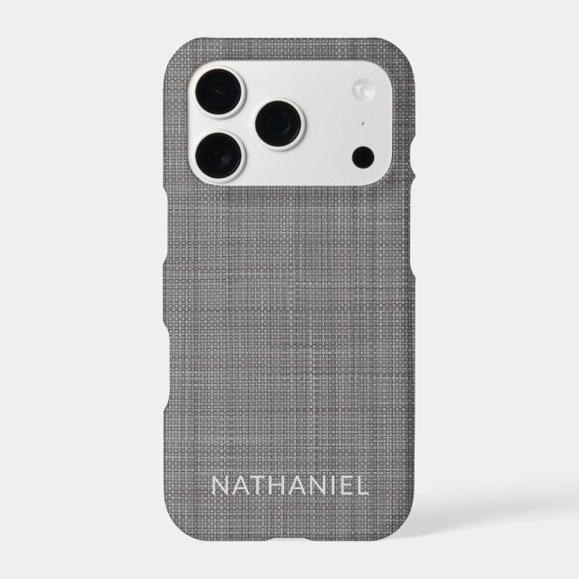 Personalized Custom Light Medium Dark Gray Iphone Case (Back)