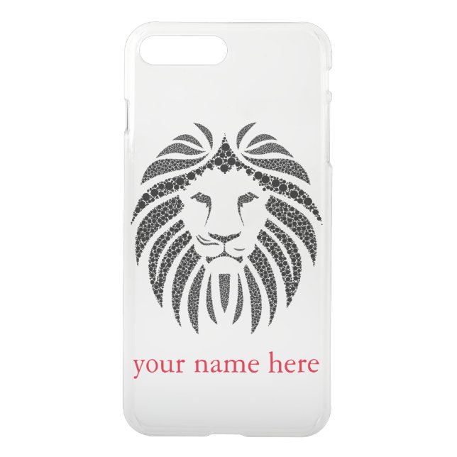 Personalized Custom Lion Animal Uncommon iPhone Case (Back)