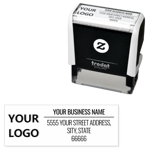 Personalized Custom Logo Address Self_inking Stamp