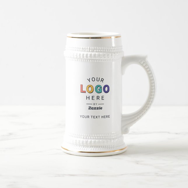 Personalized Custom Logo Business Beer Stein (Right)