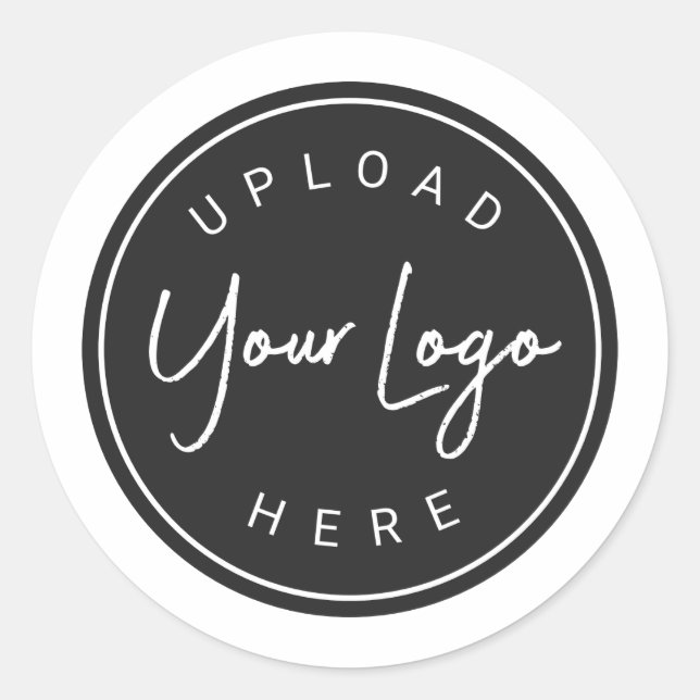 Personalized Custom Logo Business Classic Round Sticker (Front)