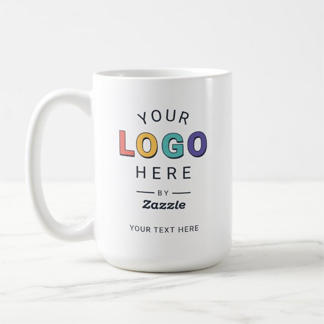 Personalized Custom Logo Business Coffee Mug (Left)