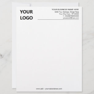 Personalized Custom Logo Name Letterhead Template