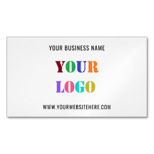 Personalized Custom Logo Text Promotional Company Business Card Magnet