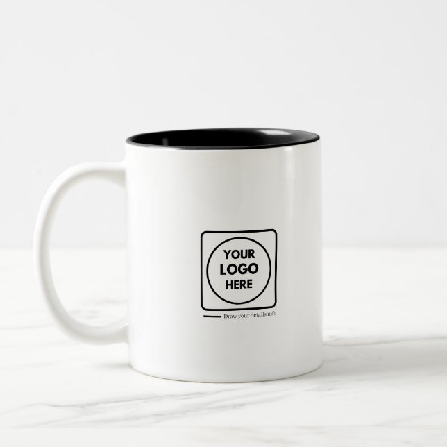 Personalized Custom Logo Two Tone Promo mug (Left)