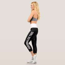 Personalized Custom Made Capri Leggings Personalized Custom Made Capri Leggings