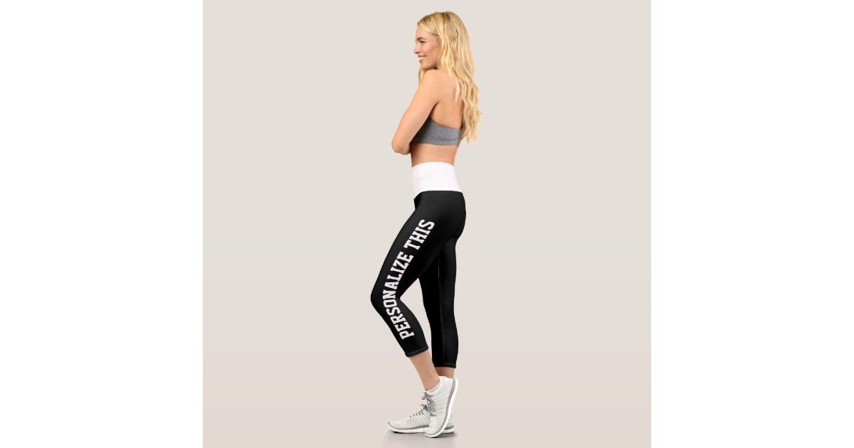 Custom Inked Capri Yoga Leggings - Flat Supplex