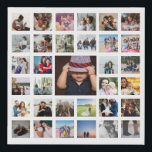 Personalized Custom Made Collage Faux Canvas Print<br><div class="desc">33 Photo Template Personalized Custom Made Collage faux canvas wall art from Ricaso - perfect keepsake - change the background color by clicking on "customize further"</div>