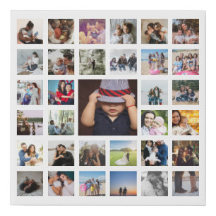 Personalized Custom Made Collage Faux Canvas Print