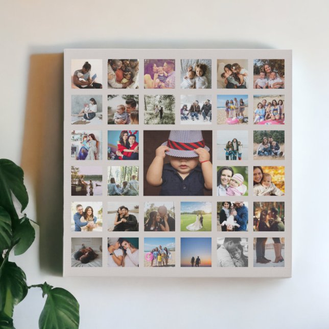 Personalized Custom Made Collage Faux Canvas Print (Personalized Custom Made Collage Faux Canvas Print from Ricaso. Make your own photo gifts. )