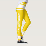 Personalized Custom Made Leggings<br><div class="desc">Easy to Personalize Custom Made leggings from Ricaso - add your own text - change the background color and text color and font by clicking on customize</div>