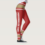 Personalized Custom Made Leggings<br><div class="desc">Easy to Personalize Custom Made leggings from Ricaso - add your own text - change the background color and text color and font by clicking on customize</div>
