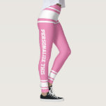 Personalized Custom Made Leggings<br><div class="desc">Easy to Personalize Custom Made leggings from Ricaso - add your own text - change the background color and text color and font by clicking on customize</div>