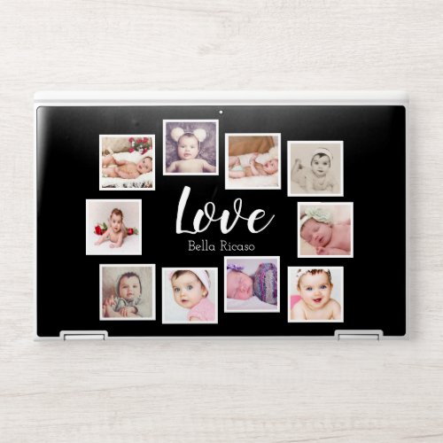 Personalized Custom Made Love Photo Collage HP Laptop Skin