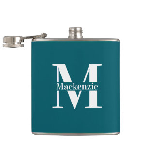 Personalized Custom Made Monogrammed Flask