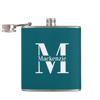 Personalized Custom Made Monogrammed Flask