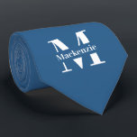 Personalized Custom Made Monogrammed Neck Tie<br><div class="desc">Personalized Custom Made Monogrammed tie by Ricaso - add your own monogram / initial and name to this customizable neck tie (available in other colors in store)</div>