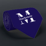 Personalized Custom Made Monogrammed Neck Tie<br><div class="desc">Personalized Custom Made Monogrammed tie by Ricaso - add your own monogram / initial and name to this customizable neck tie (available in other colors in store)</div>