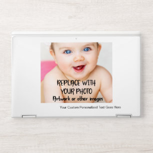 Personalized Custom Made Photo And Text HP Laptop Skin