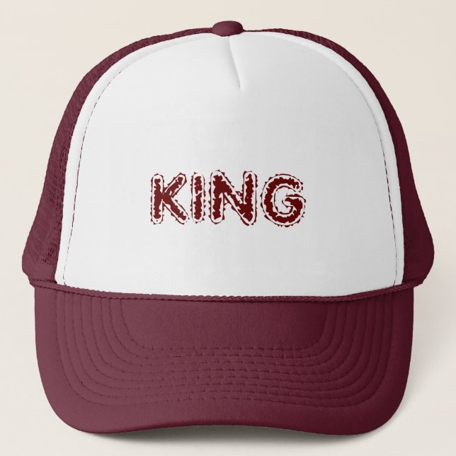 Personalized Custom Maroon Color Trucker Hats Caps (Front)
