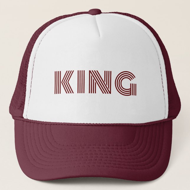 Personalized Custom Maroon Color Trucker Hats Caps (Front)