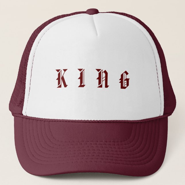 Personalized Custom Maroon Color Trucker Hats Caps (Front)