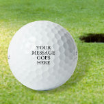 Personalized Custom Message Golf Balls<br><div class="desc">Personalize the message in classic typography to create a unique golf gift and keepsake for any golfer. Designed by Thisisnotme©</div>