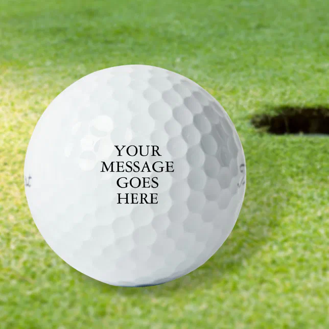 Personalized Custom Message Golf Balls Zazzle