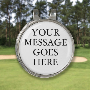 Personalized Custom Message Golf Hat Clip