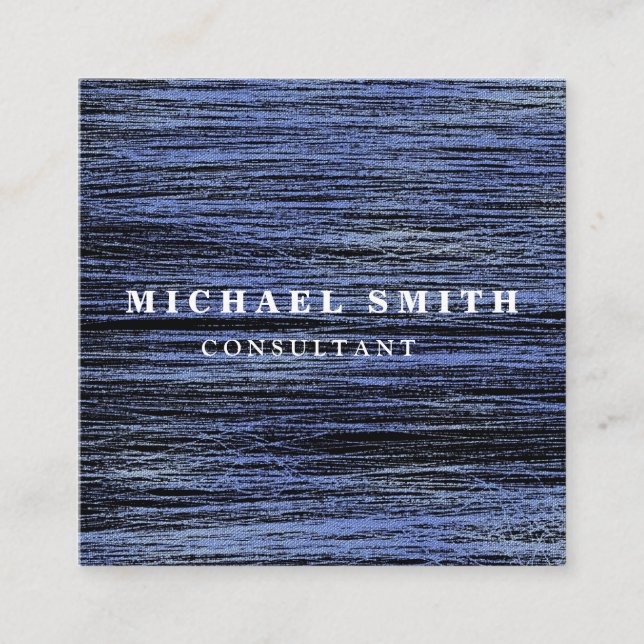 Personalized Custom Minimalist Modern QR Code Logo Square Business Card (Front)