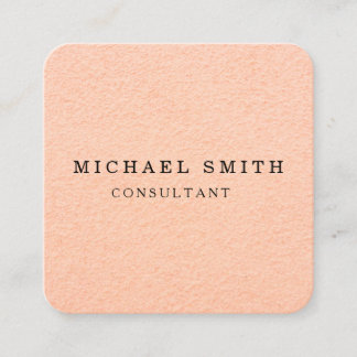 Personalized Custom Minimalist Modern QR Code Logo Square Business Card