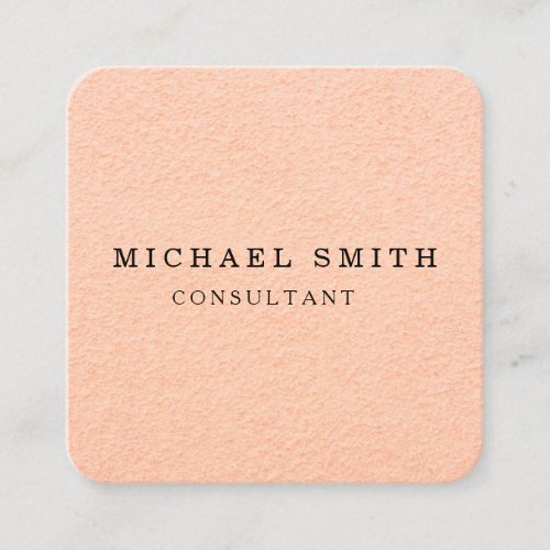 Personalized Custom Minimalist Modern QR Code Logo Square Business Card