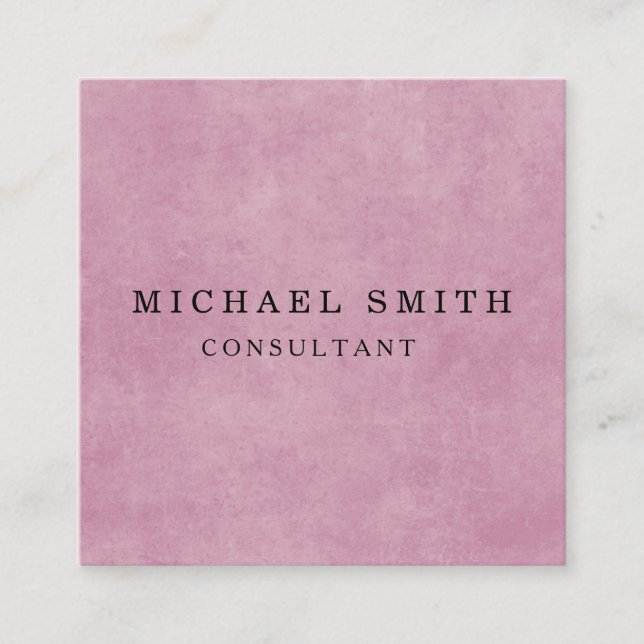 Personalized Custom Minimalist Modern QR Code Logo Square Business Card (Front)